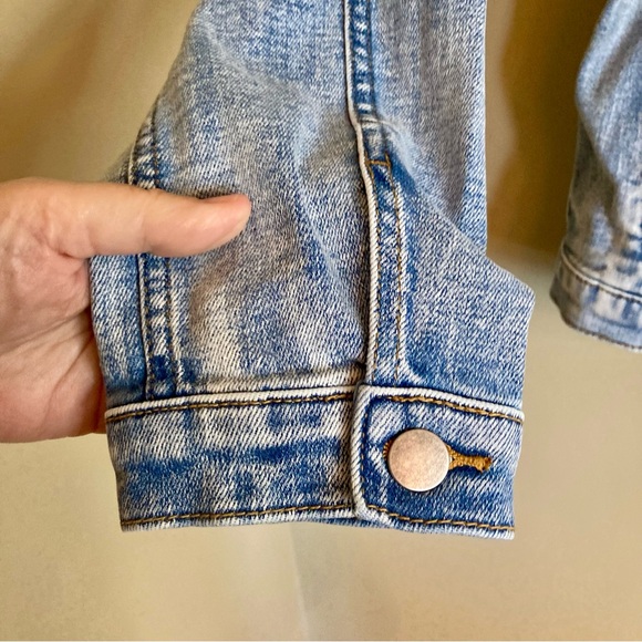 NEW Driftwood Summer Solstice Trucker Jean Jacket Sun Embroidered Medium Wash M - Picture 9 of 16